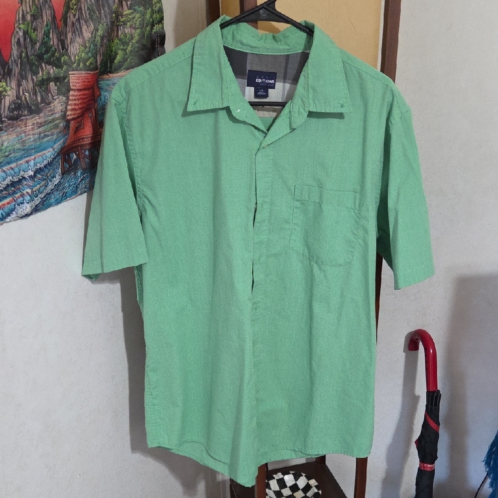 Basic Editions Mint Green Shirt